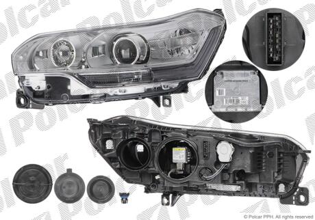 Фара основная левая D1S Polcar 2334091V