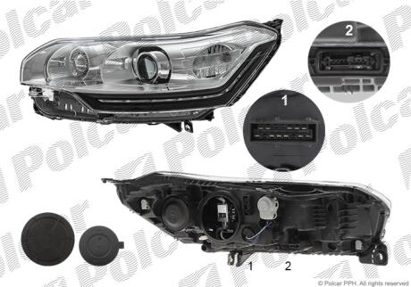 Фара основная левая D1S Polcar 2334094V