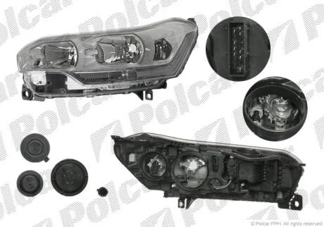 Фара основная Polcar 2334096E