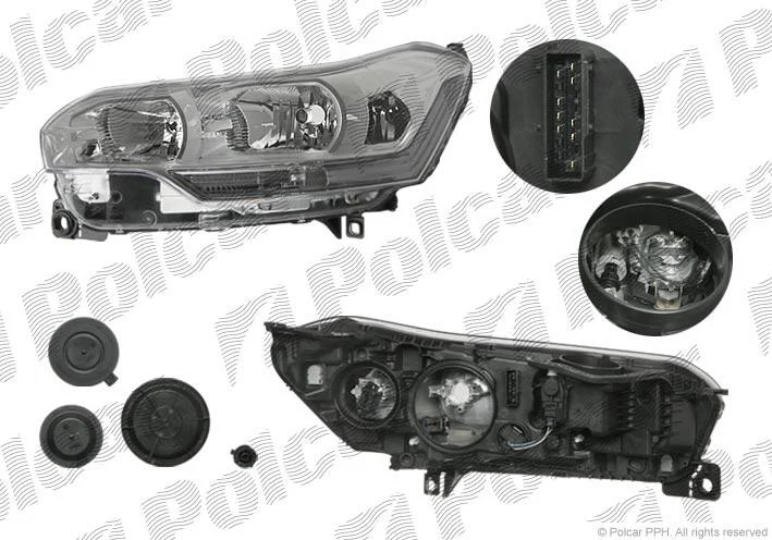 Фара основна права H1, H7, HP24W, W5W Polcar 2334106E (фото 1)
