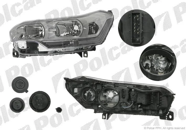 Фара основна права H7, HP24W, W5W Polcar 233410-V (фото 1)