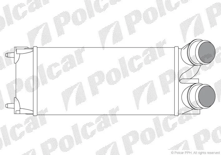 Радіатори повітря (Інтеркулери) Polcar 2351J8-1 (фото 1)