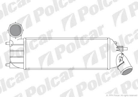 Радіатори повітря (Інтеркулери) Polcar 2381J8-1