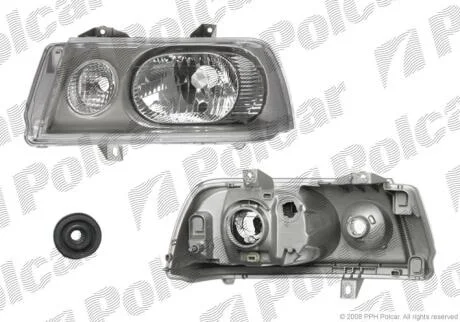 Фара основная правая H4, PY21W, W5W Polcar 2396101E
