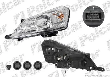 Фара основная правая H4 Polcar 2397102V