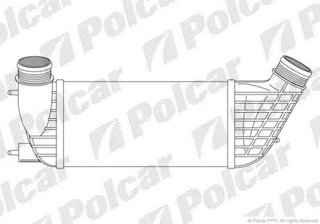 Радіатори повітря (Інтеркулери) Polcar 2397J8-2