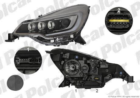 Фара основная Polcar 23B110-V