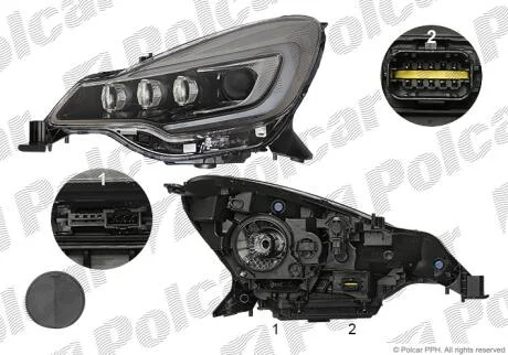 Фара основна Polcar 23B110-V