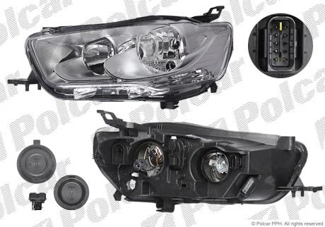 Фара основная правая H1, H7, PY21W, W21/5W Polcar 23B2102V