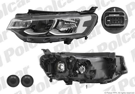 Фара основная Polcar 23B410-E