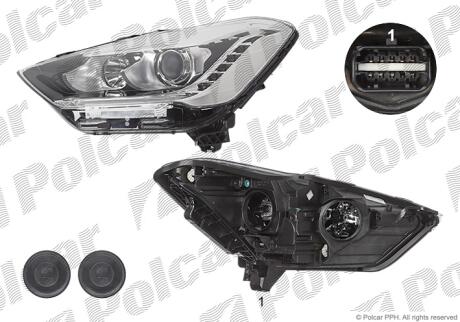 Фара основная Polcar 23G110-X