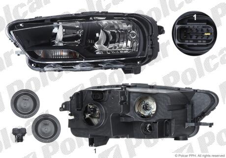 Фара основная Polcar 23L210-V