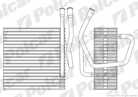 Випарник кондиціонера Polcar 2405P8-1