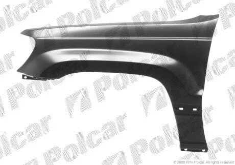 Крило спереду праворуч з отвором для антени Polcar 240602