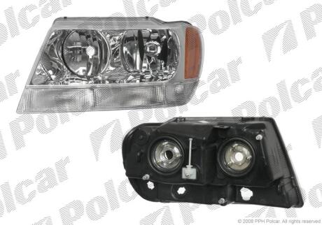 Фара основная левая HB3A, HB4A Polcar 2406090