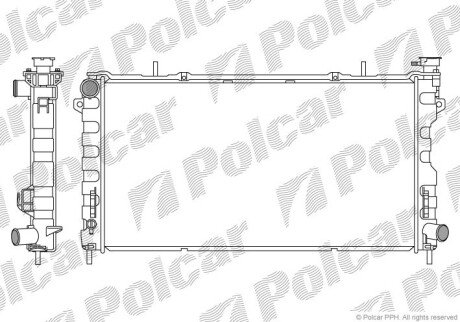 Радіатори охолодження Polcar 242008-1 (фото 1)