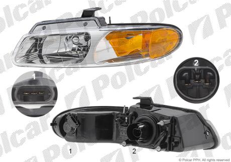 Фара основная Polcar 242010-6