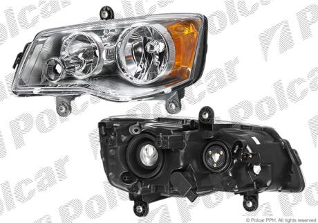 Фара основна права H11, PY27/7W, W5W Polcar 2422100E