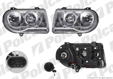 Фара основная Polcar 243109-11