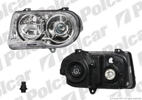 Фара основная левая HB3, HB4, PY27/7W Polcar 243109-2