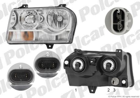 Фара основная Polcar 243109-4
