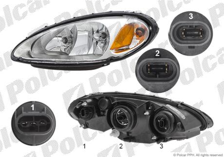 Фара основная Polcar 245010-2