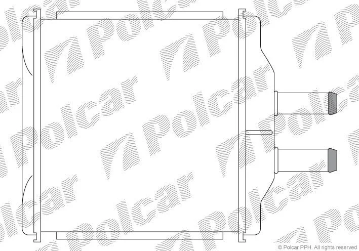 Радіатор обігрівача салону Polcar 2500N8-1 (фото 1)