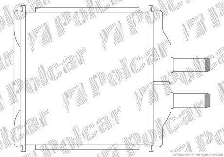 Радиатор отопителя Polcar 2500N8-1