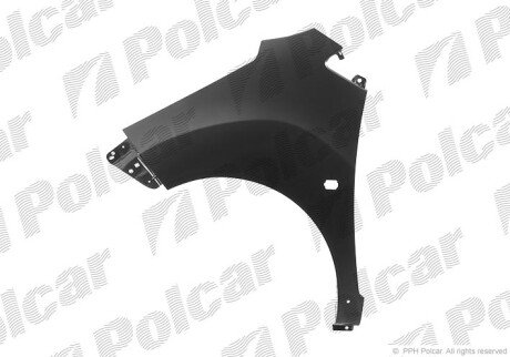 Крыло спереди справа с отверстием для поворотника Polcar 250202