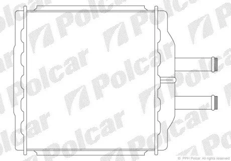Радиатор отопителя салона Polcar 2505N8-1