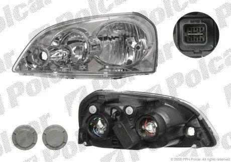 Фара основная правая H1, H7 Polcar 2506100E