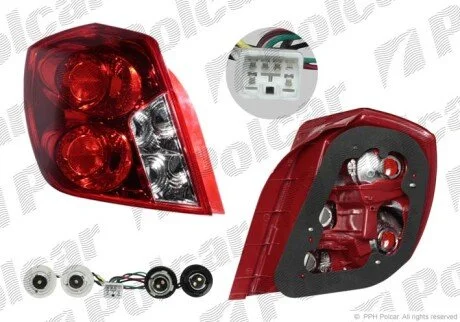 Фонарь задний слева Polcar 250687-E