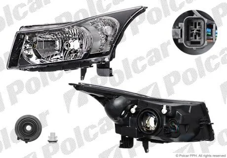 Фара основная левая H4 Polcar 2508090E