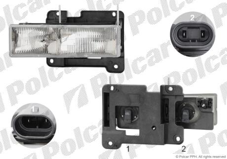 Фара основная Polcar 2513100
