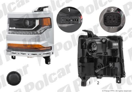 Фара основная Polcar 25P2101
