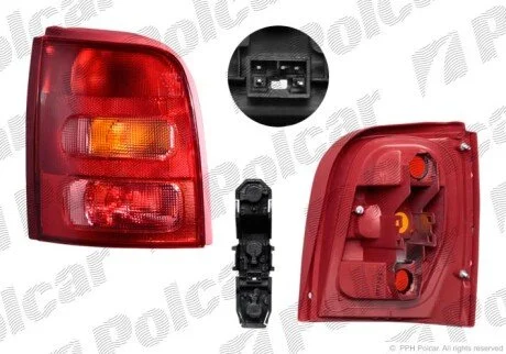 Фонарь задний слева Polcar 2706871E