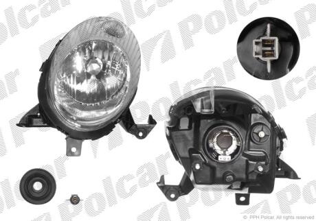 Фара основна ліва H4 Polcar 2707091E