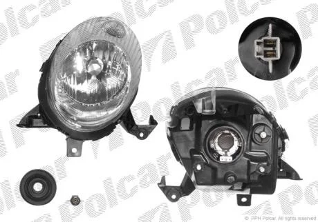 Фара основная Polcar 2707093E