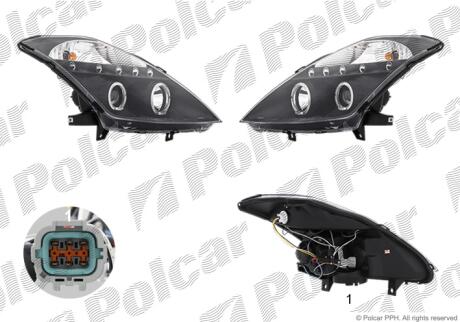 Фара основная Polcar 270709-6