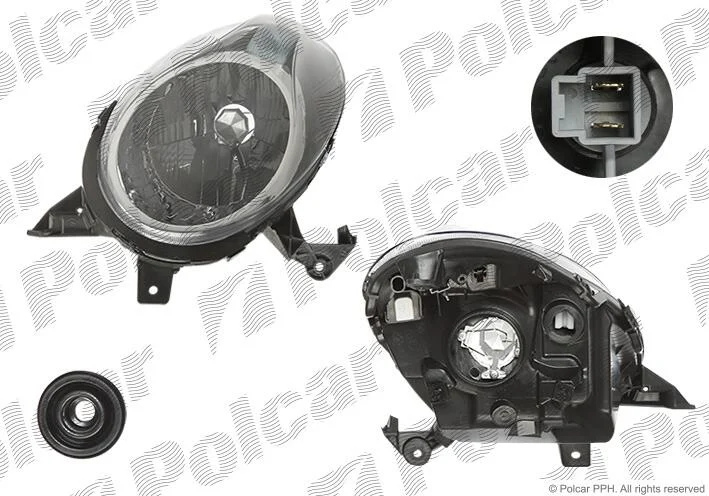 Фара основная левая H4 Polcar 2707098E (фото 1)