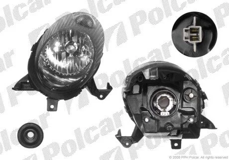 Фара основная правая H4 Polcar 2707102E