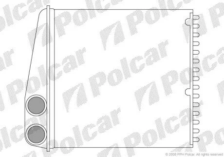 Радіатор обігрівача салону Polcar 2707N8-2