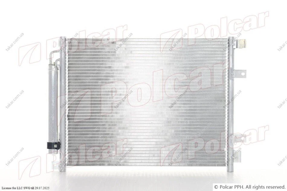 Радіатор кондиціонера (Конденсатор) з осушувачем Polcar 2708K81K (фото 1)