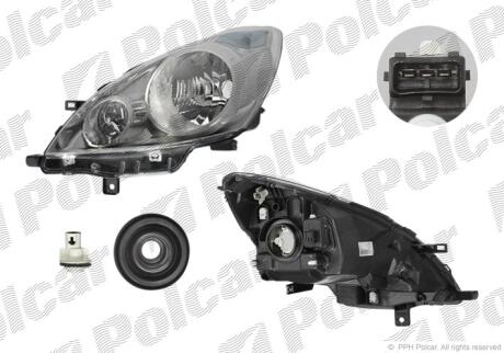 Фара основна права H4 Polcar 271210-E