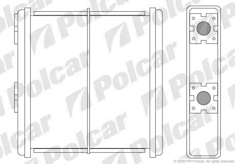 Радиатор отопителя Polcar 2728N8-1