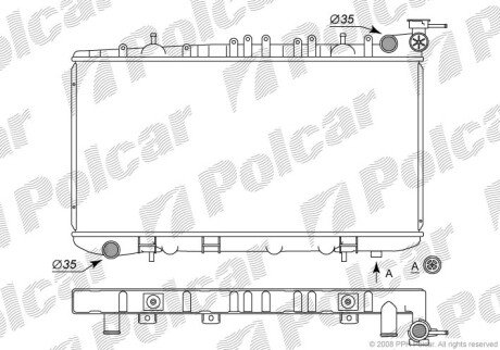 Радіатори охолодження Polcar 273108-4 (фото 1)