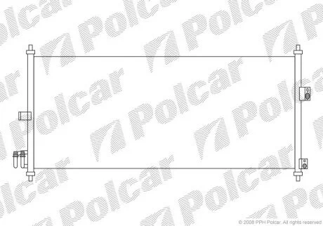 Радиатор кондиционера (Конденсатор) с осушителем Polcar 2733K8C1S
