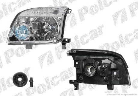 Фара основна ліва H4 Polcar 2746090E