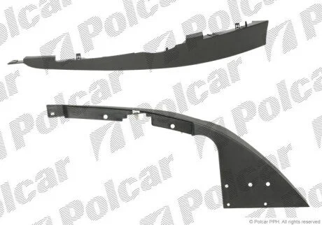Спойлер переднього бампера Polcar 274825-2