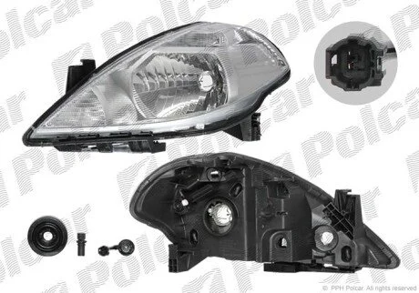 Фара основная правая H4 Polcar 2758105E